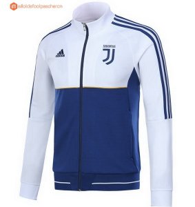 Survetement Juventus 2017 2018 Blanc Bleu Pas Cher