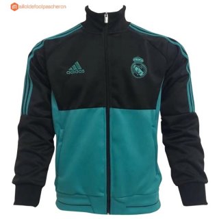 Veste Real Madrid 2017 2018 Noir Vert Pas Cher