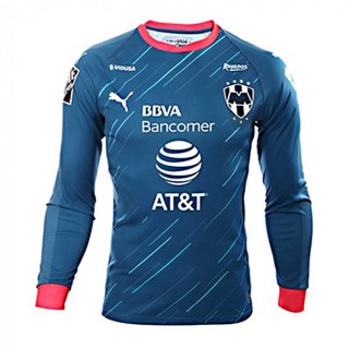 Maillot Monterrey Exterieur ML 2018 2019 Bleu Pas Cher