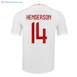 Maillot Angleterre Domicile Henderson 2018 Blanc Pas Cher