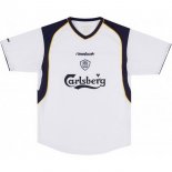 Thailande Maillot Liverpool Exterieur Retro 2001 2003 Blanc Pas Cher