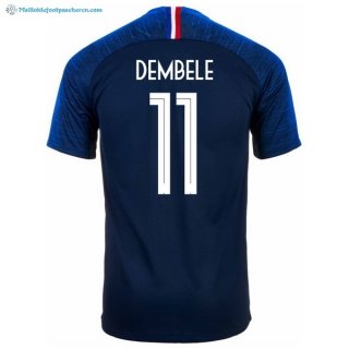 Maillot France Domicile Dembele 2018 Bleu Pas Cher Maillot France Domicile Dembele 2018 Bleu Pas Cher