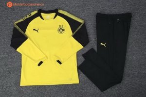 Survetement Borussia Dortmund 2017 2018 Noir Jaune Clair Pas Cher