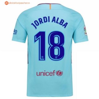 Maillot Barcelona Exterieur Jordi Alba 2017 2018 Pas Cher