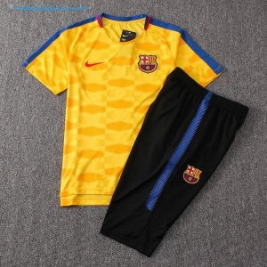 Entrainement Barcelona Ensemble Complet 2017 2018 Jaune Pas Cher