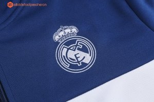 Survetement Real Madrid 2017 2018 Bleu Blanc Pas Cher