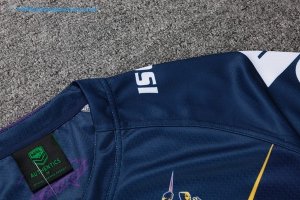 Maillot Rugby Melbourne Storm Auckland 9's 2017 2018 Bleu Pas Cher