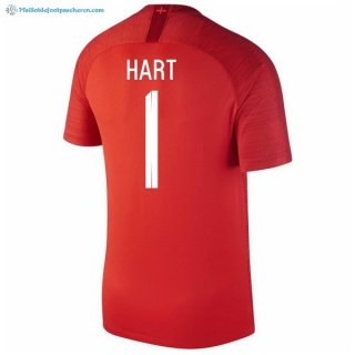 Maillot Angleterre Exterieur Hart 2018 Rouge Pas Cher