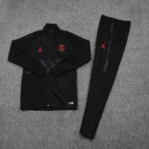 JORDAN Survetement Paris Saint Germain 2019 2020 Noir Rouge Pas Cher