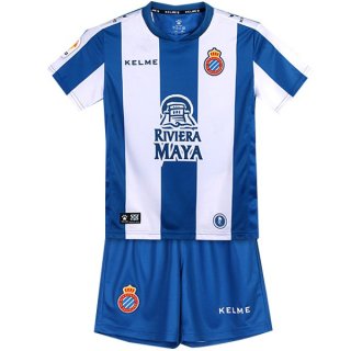 Maillot Espanyol Domicile Enfant 2018 2019 Bleu Pas Cher