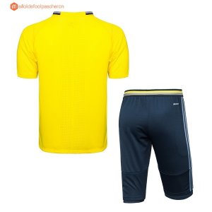 Entrainement Juventus Ensemble Complet 2017 2018 Jaune Bleu Pas Cher