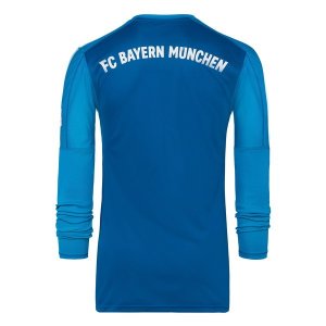 Maillot Bayern Munich Exterieur ML Gardien 2018 2019 Bleu Pas Cher