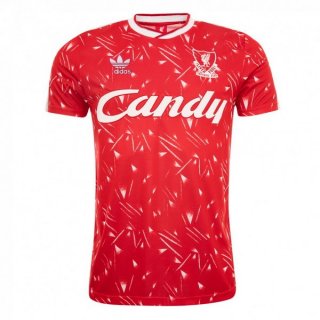 Maillot Liverpool Domicile Retro 1989 1990 Rouge Pas Cher