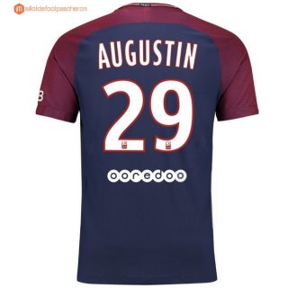 Maillot Paris Saint Germain Domicile Augustin 2017 2018 Pas Cher Maillot Paris Saint Germain Domicile Augustin 2017 2018 Pas Cher