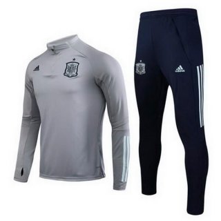 Survetement Espagne 2020 Gris Noir Survetement Espagne 2020 Gris Noir