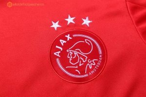 Survetement Ajax 2017 2018 Rouge Bleu Pas Cher