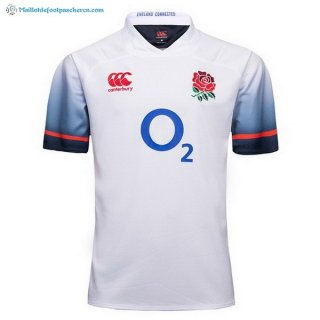 Maillot Rugby Angleterre Domicile 2017 2018 Blanc Pas Cher