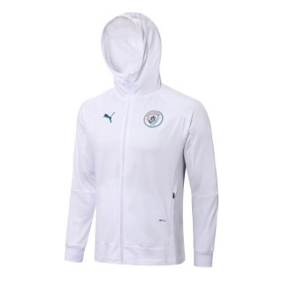 Sweat Shirt Capuche Manchester City 2022 2023 Blanc