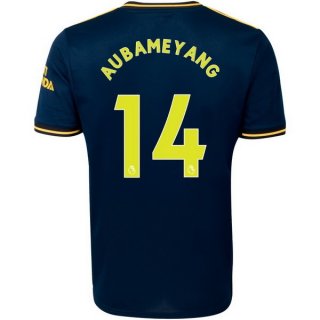 Maillot Arsenal NO.14 Aubameyang Third 2019 2020 Bleu Pas Cher