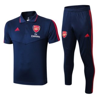 Polo Arsenal Ensemble Complet 2019 2020 Bleu Marine Pas Cher