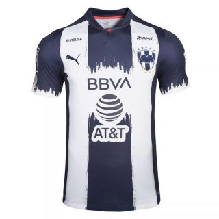 Thailande Maillot Monterrey Domicile 2020 2021 Bleu Blanc Pas Cher