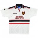 Thailande Maillot Manchester United Exterieur Retro 1998 1999 Blanc Pas Cher