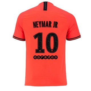 JORDAN Maillot Paris Saint Germain NO.10 Neymar JR Exterieur 2019 2020 Orange Pas Cher