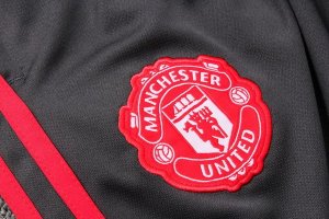 Survetement Manchester United 2018 2019 Rouge Gris Pas Cher