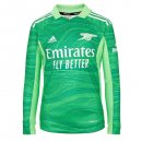 Thailande Maillot Arsenal Gardien ML 2021 2022 Vert Pas Cher