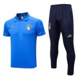 Polo Italie Ensemble Complet 2023 2024 Bleu 4