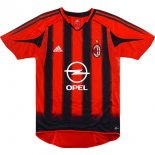 Thailande Maillot AC Milan Domicile Retro 2004 2005 Rouge Pas Cher