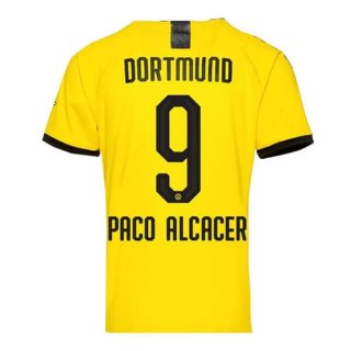 Thailande Maillot Borussia Dortmund NO.9 Paco Alcacer Domicile 2019 2020 Jaune Thailande Maillot Borussia Dortmund NO.9 Paco Alcacer Domicile 2019 2020 Jaune