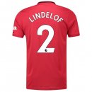 Maillot Manchester United NO.2 Lindelof Domicile 2019 2020 Rouge