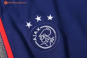 Survetement Ajax 2017 2018 Rouge Bleu Pas Cher