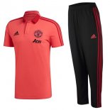 Polo Manchester United Ensemble Complet 2018 2019 Rouge Pas Cher