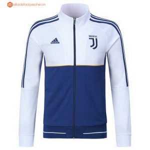 Survetement Juventus 2017 2018 Blanc Bleu Pas Cher