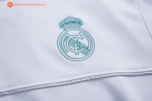 Survetement Real Madrid 2017 2018 Blanc Vert Pas Cher