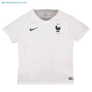 Maillot France Exterieur Enfant 2018 Blanc Pas Cher