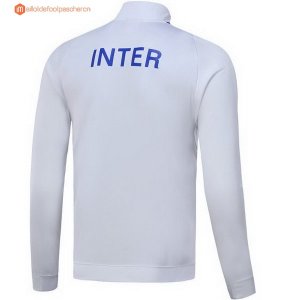 Survetement Inter 2017 2018 Blanc Noir Pas Cher