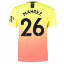 Maillot Manchester City NO.26 Mahrez Third 2019 2020 Orange Pas Cher