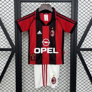 Maillot AC Milan Domicile Enfant Retro 1998-1999 Maillot AC Milan Domicile Enfant Retro 1998-1999