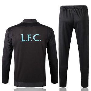 Survetement Enfant Liverpool 2019 2020 Noir Bleu Pas Cher