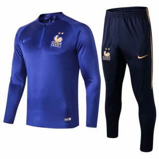 Survetement France 2019 Bleu Noir Pas Cher Survetement France 2019 Bleu Noir Pas Cher