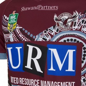 Maillot Manly Sea Eagles 2018 Rouge Pas Cher