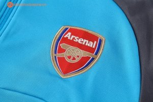 Survetement Arsenal 2017 2018 Bleu Gris Pas Cher