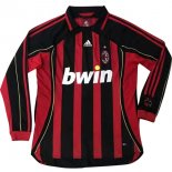 Maillot AC Milan Domicile ML Retro 2006/2007 Rouge Pas Cher