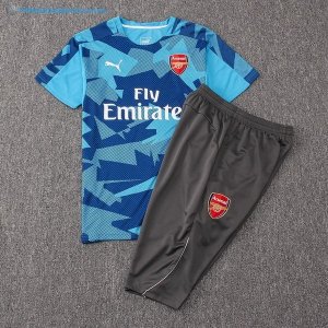 Maillot Entrainement Arsenal Ensemble Complet 2017 2018 Bleu Pas Cher