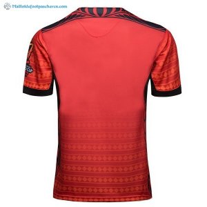 Maillot Rugby Tonga RLWC Domicile 2017 2018 Rouge Pas Cher