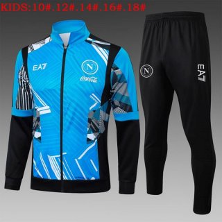 Enfant Survetement Naples 2025 2026 Bleu Enfant Survetement Naples 2025 2026 Bleu