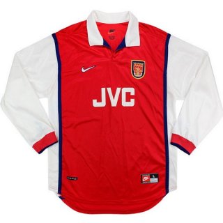 Maillot Arsenal Domicile ML Retro 1998 1999 Rouge Pas Cher Maillot Arsenal Domicile ML Retro 1998 1999 Rouge Pas Cher